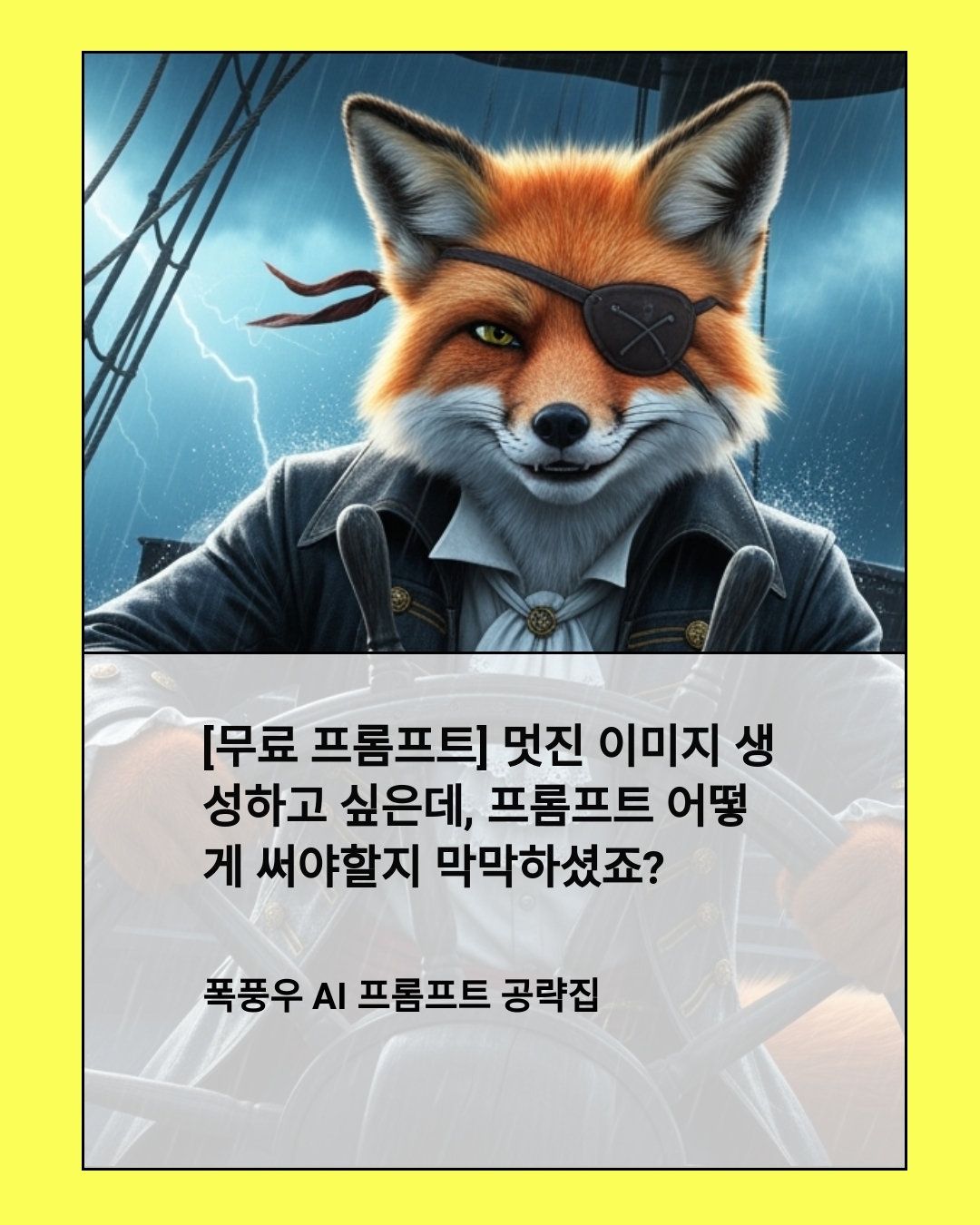 [무료 프롬프트] 멋진 이미지 생성하고 싶은데, 프롬프트 어떻게 써야할지 막막하셨죠?